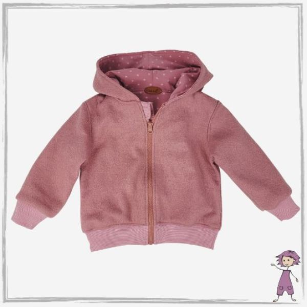Walk Kapuzen Jacke Altrosa Sterne