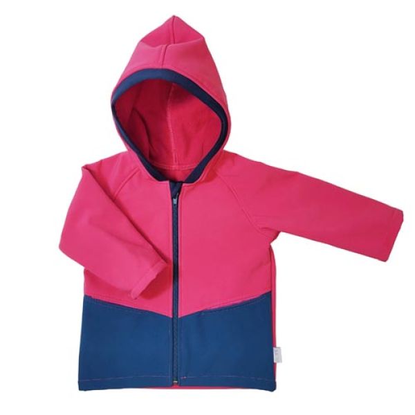 2 tlg. Softshell Set Jacke & Hose Fuchsia Blau