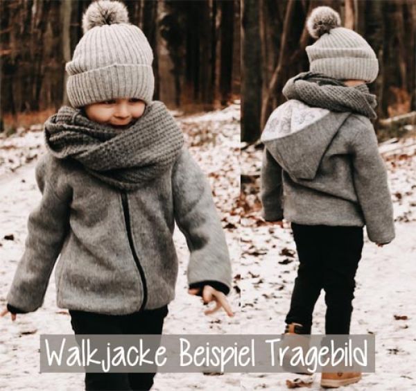 Walk Kapuzen Jacke Altrosa Sterne