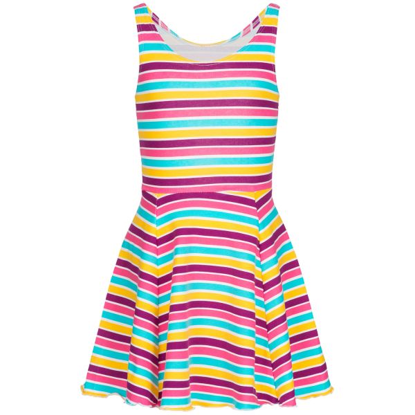 Jersey Sommerkleid Streifen gestreift bunt
