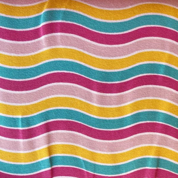 Jersey Sommerkleid Streifen gestreift bunt