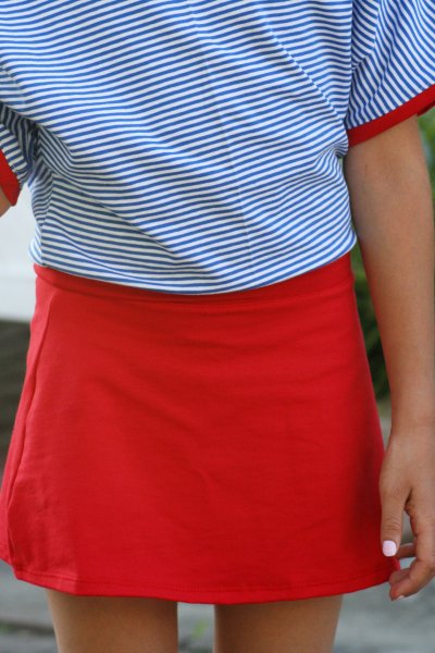 Mädchen Kleid Sommerkleid Fledermaus Jersey gestreift Rot Weiß