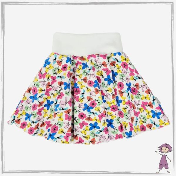 Teller-Rock Blumen und Schmetterlinge