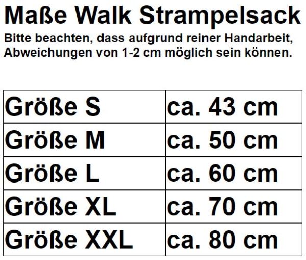 Warmer Öko Walkloden Strampelsack Petrol Braun