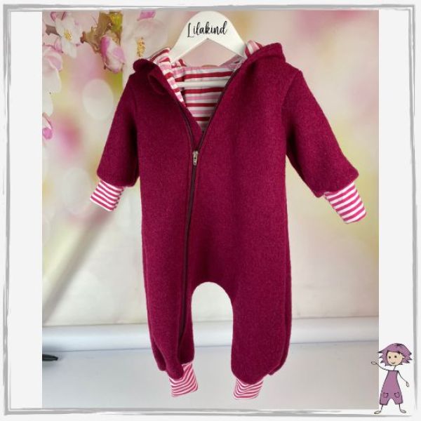 Walk-Overall Beere Gestreift