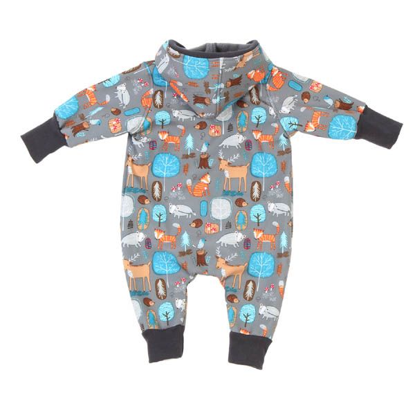 Overall Softshell Waldtiere Grau