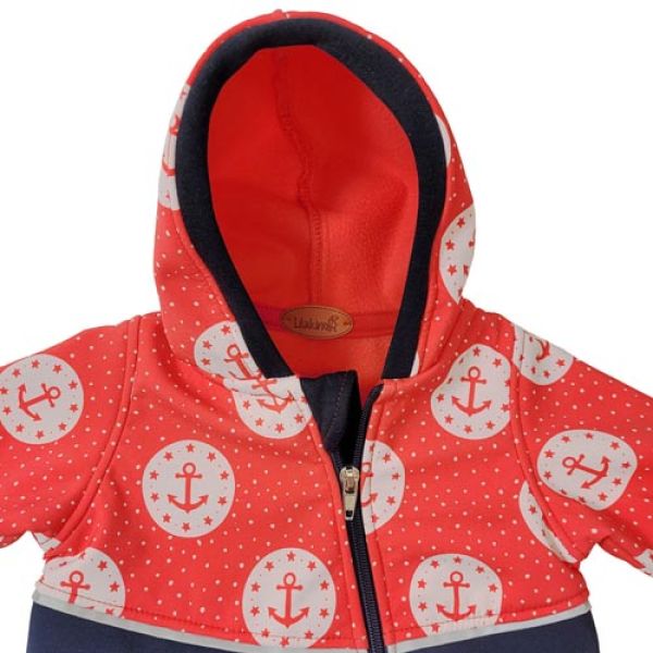 Overall Softshell Anker Rot Marine Gr. 56/62