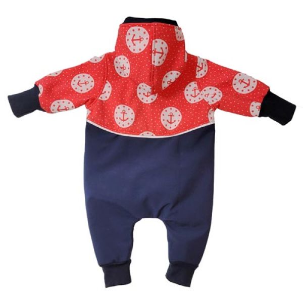Overall Softshell Anker Rot Marine Gr. 56/62
