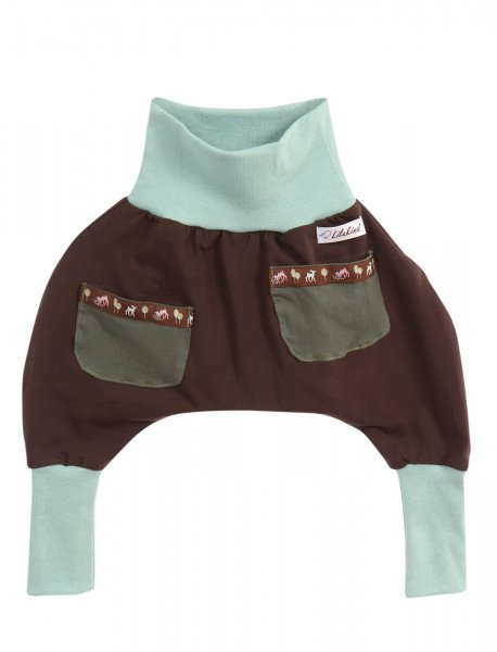 Breite Pumphose mit Taschen