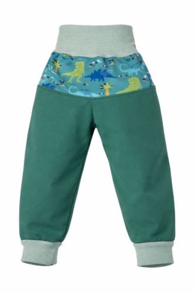 Softshell Hose Petrol-Grün Dinosaurier
