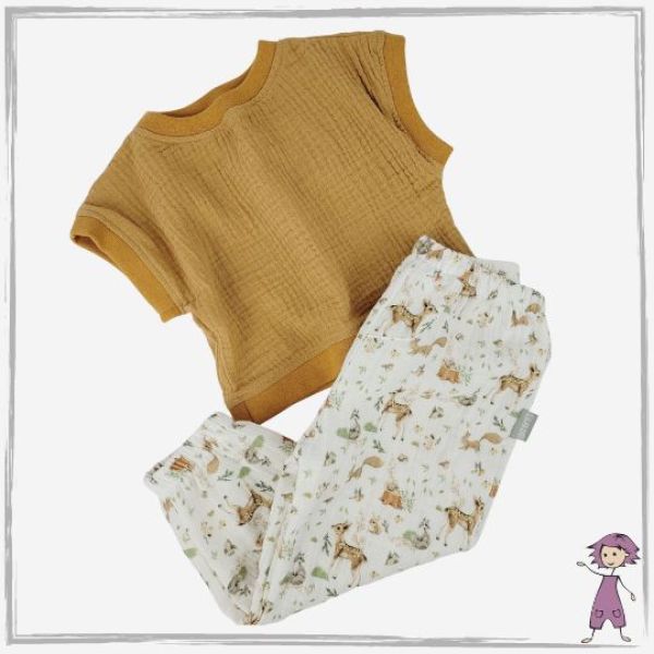Musselin Hose Waldtiere