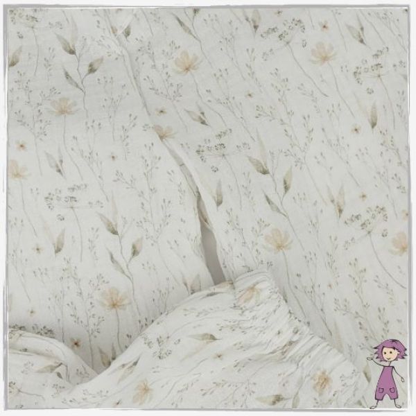 Musselin Hose Gräser Zart