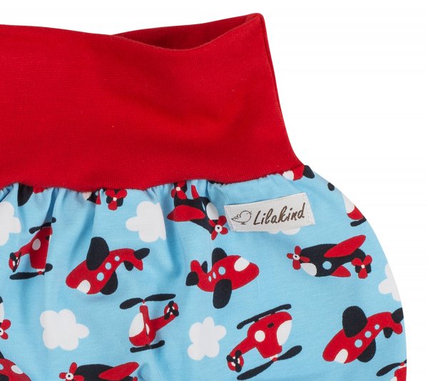 Shorts Flugzeuge Hubschrauber Blau Rot