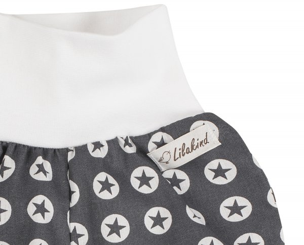 Kurze Baumwoll Hose Kreise Grau