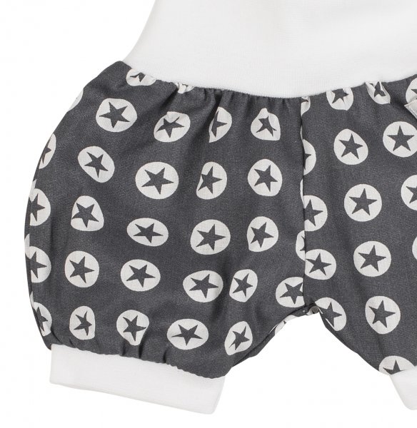 Kurze Baumwoll Hose Kreise Grau