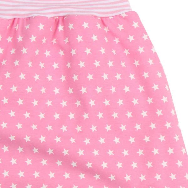 Jersey Strampelsack Sterne Rosa Weiß Gefüttert 0-3 Monate