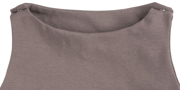 Baby Strampler Taupe Elefant