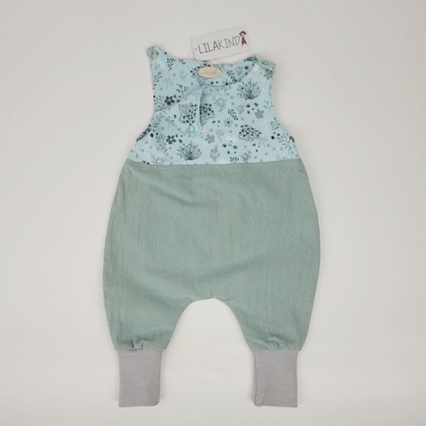 Strampler Mint Blumen Gr.62/68