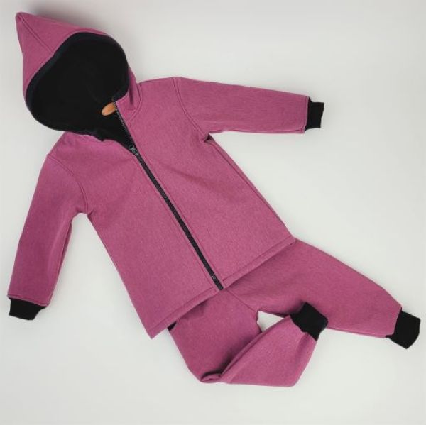 2 tlg. Softshell Set Jacke & Hose Meliert