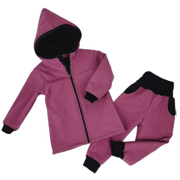2 tlg. Softshell Set Jacke & Hose Meliert