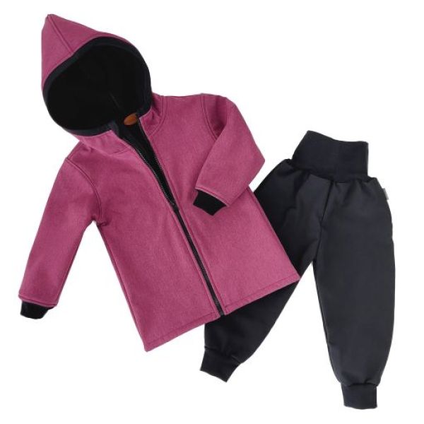 2 tlg. Softshell Set Jacke & Hose Meliert