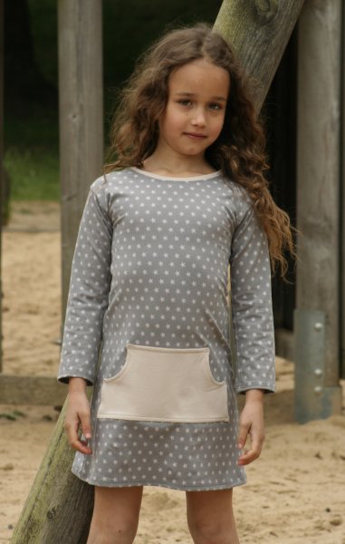 JiAmy Mädchenkleid Langarm - Flatterkleid Mit Rüschen Für 5-13 Jahre