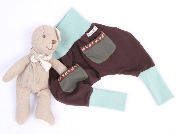 Breite Pumphose mit Taschen