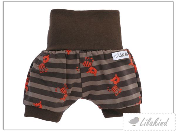 Pumphose kurz Streifen Tiger 74/80